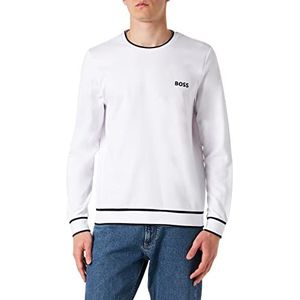 BOSS Heren Tracksuit LOUNGEW_Sweatshirt, White100, XL, White100, XL