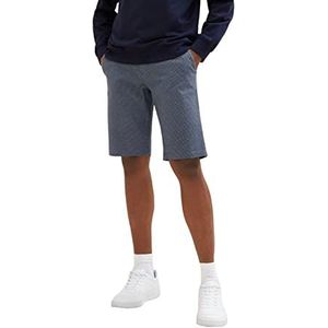 TOM TAILOR Uomini bermuda shorts 1035041, 31070 - Navy White Yarn Dye Check, 31