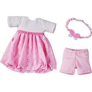 HABA 305555 - kledingset droomjurk, set van jurk, haarband en broek, poppenaccessoires voor alle 32 cm grote HABA-poppen, speelgoed vanaf 18 maanden