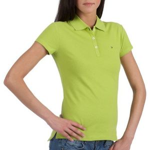 Tommy Hilfiger Poloshirt voor dames, Groen (Fanwood-eur), 64