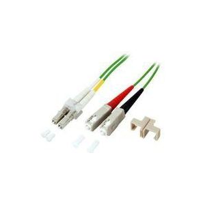 MicroConnect fib561001 1 m LC/UPC SC/UPC groene LWL-kabel - glasvezelkabel van (LC/UPC, SC/UPC, 50 µm, 125 micrometer, groen, mannelijk/mannelijk)