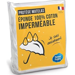 Sweetnight - Baby matrasbeschermer 60x120 cm | katoen | waterdichte en absorberende matrasoplegger | stil en ademend