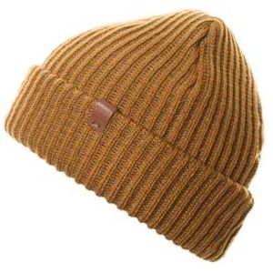 BICKLEY + MITCHELL Chunky Waffle Two Color Beanie Hat voor heren, camel, Eén maat