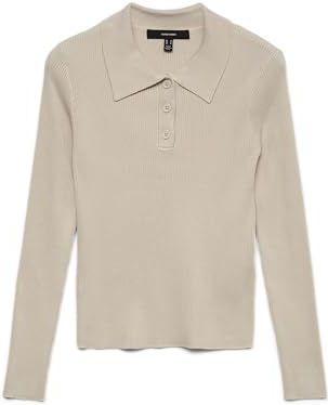 Vero Moda - Moonbeam Beige - Pullover Sweater - Dames
