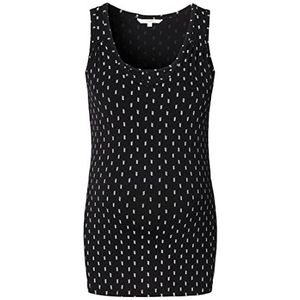 Noppies Maternity dames tanktop verpleegkundige mouwloze allover print Miami T-shirt, Black-P090, XL