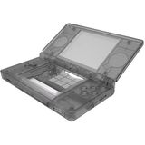 eXtremeRate - Volledige Vervangende Hoes - Transparant Zwart - Voor Nintendo DS Lite - Inclusief Accessoireset