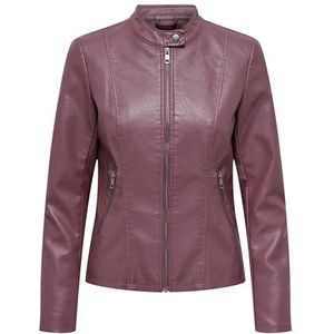 Bestseller A/S ONLNEWMELISA Faux Leather Jacket CC OTW Jacket, Rose Brown, L, Rose Brown, L