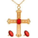 CARDINAL SET"" (ketting met cross, 2 ringen) -