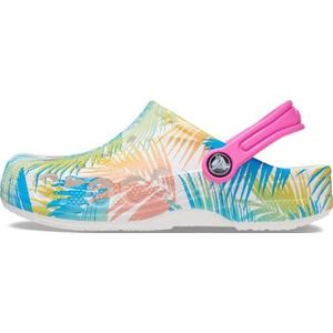 Crocs Unisex Kid's Baya Clog T, Print tropisch wit, 4 UK Child