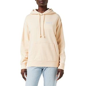 Levi's Graphic Standard Hoodie Vrouwen, Reflective Logo Peach Puree, M