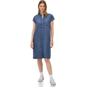 Cecil Dames denim look lyocell jurk, blauw, L