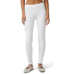 No Nonsense Women's Leggings - Soft Cotton Feel, Comfortable & Perfect for Layering, Gentle Elastic Waistband, White, 3X