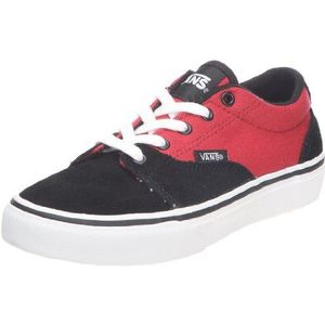 Vans Kress Fashion Sneakers voor jongens, Rood Zwart Rood, 36.5 EU