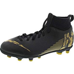 Nike Unisex Superfly 6 Club Mg voetbalschoenen, EU, Zwart Black Mtlc Vivid Gold 077, 38 EU