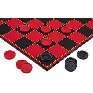 Point Games Dambord voor Kinderen - Leuk Dambordspel voor Jongens en Meisjes - in Elkaar Grijpende Dammen met Opvouwbaar Zwaar Bord