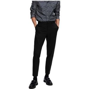 SELETED HOMME Heren Slhslim-Delon Jersey TRS Flex Noos broek, zwart, 46