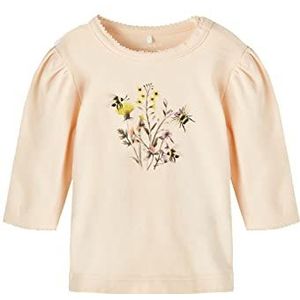 Bestseller A/S Baby-meisje NBFHYRA LS TOP Box shirt met lange mouwen, Créme De Pêche, 68, Créme de Pêche, 68 cm