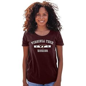 Virginia Tech Hokies Women's T-Shirt Athletic Team Color, Large