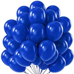 Unique Party Supplies 56857 Latex Party Ballonnen - 30 cm - Avondblauw - Pack van 50 stuks