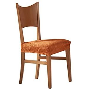 Estoralis Alexia - Stretch stoelhoes, zitting (45 x 45 cm) kleur oranje