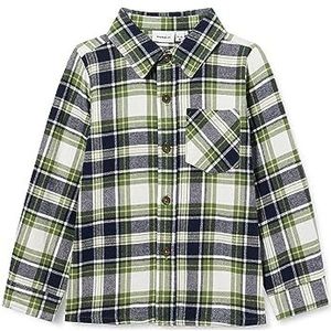 NAME IT Nmmlofane Ls Shirt met lange mouwen voor jongens, dille, 98 cm