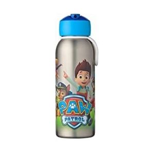 Mepal isoleerfles flip-up Campus – 350 ml – 12 uur koud / 9 uur warm – Drinkfles met rietje voor kinderen – Paw Patrol