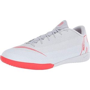 Nike Vapor 12 Academy Ic, Unisex Low-Top Low-Top Sneakers, Multicolour (Wolf Grey/Lt Crimson/Pure Platinum 060), 9.5 UK (44.5 EU)