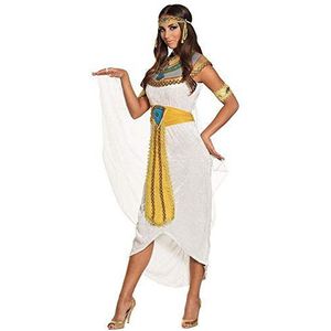Boland - Volwassen kostuum Egyptische godin Anuket, set voor vrouwen, hoofdband, kraag, cape, jurk, riem en armbanden, themafeest, carnaval, vermomming