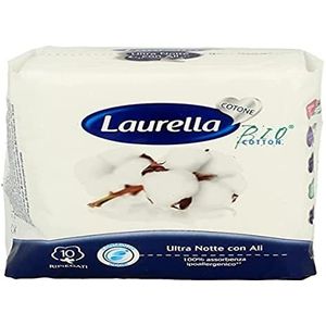Laurella Ultra-nachtvleugels, katoen, 10 stuks