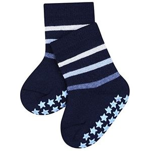 FALKE Uniseks-baby Stopper sokken Multi Stripe B HP Katoen Noppen op de zool 1 Paar, Blauw (Marine 6120), 80-92