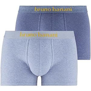 bruno banani Boxershorts voor heren, Dark Denim Melange // Denim Melange, XL
