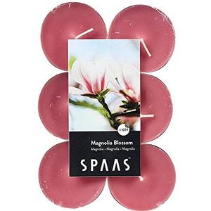 SPAAS 12 Maxi Theelichten Geur, ± 10 uur - Magnolia Blossom