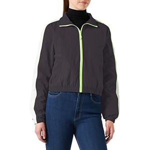 Urban Classics Sportjack voor dames, korte piped track jacket, trainingsjack
