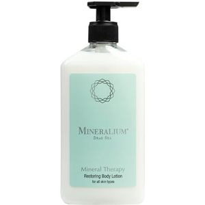 Mineralium - Hydraterende Bodylotion met Mineralen uit de Dode Zee - Voedt en Verlicht de Huid - Amandelolie en Vitamine E - Zonder Sulfaten of Parabenen - 400ml