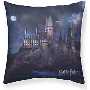 BELUM kussensloop Harry Potter, afmetingen: 50 x 50 cm, model: Go to Hogwarts A, stof: Half Panama, 100% katoen, 250 g