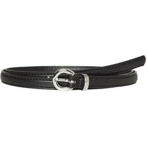VERO MODA Dames VMKATJA Coated Belt NOOS synthetische riem, zwart/detail: zilver, 90, zwart/detail: zilver, 90