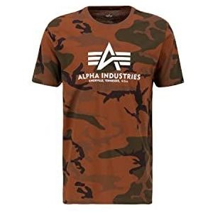 Alpha Industries Basis T-shirt Camo T-Shirt voor Mannen Burned Camo