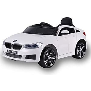 FEBER BMW GT 12V R/C, elektrische auto, 1-zits, radiobediening, 1-2 uur batterij en autodetails: koplamp met licht, 2 versnellingen, gaspedaal en elektrische rem, 3-6 jaar, FAMOSA (800013442)