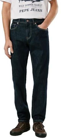Pepe Jeans Heren Straight Cash Jeans, blauw (Denim-6cb), 28 W/30 L, blauw (denim-6cb), 28W / 30L
