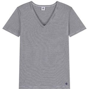 Petit Bateau T-shirt met korte mouwen voor dames, Blauw/Wit, S