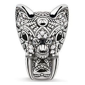 Thomas Sabo Vrouwen kraal olifant karma kralen 925 sterling zilver K0218-641-25, Eén maat, Sterling zilver, Zirkonia