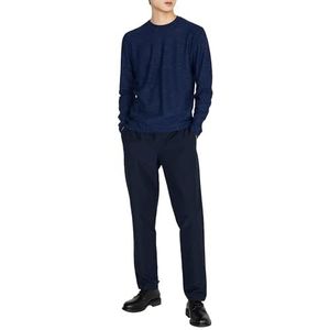 Sisley Heren L/S 107CT1B07 Sweater, donkerblauw 73C, XL, donkerblauw 73c, XL