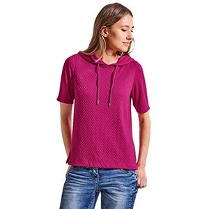 Cecil Dames shirt met korte mouwen hoodie, Cool Pink, L