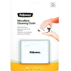 Fellowes Microvezel reinigingsdoek voor thuis en op kantoor - Monitor/Laptop/iPad/Mobiele telefoon/Tablet Cleaning Kit - Pack van 12 - Wit