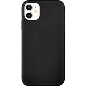 FEFLO iPhone 11 hoesje, valbescherming, antislip, zacht mat TPU plastic, ultradun telefoonhoesje (Grafiet zwart)