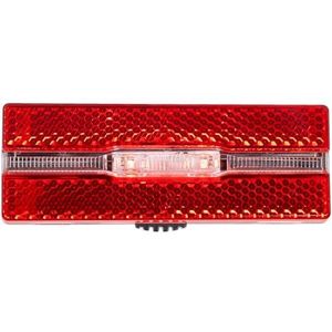 M-Wave Uniseks Volwassene Helios B Batterij Bagagedrager Achterlicht, Rood