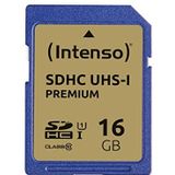 Intenso SDHC UHS-I 16GB Class 10 geheugenkaart blauw