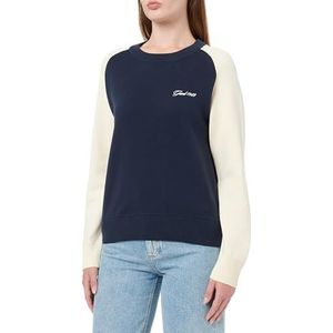 GANT Color Blocked Cotton C-Neck, evening blue, XS