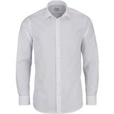Seidensticker Businesshemd voor heren, shaped fit, strijkvrij, kent-kraag, extra lange mouwen, 100% katoen, wit (wit 01), 41