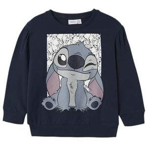Name It - Nmfarina Stitch - Sweatshirt - Marineblauw - Voor Meisjes